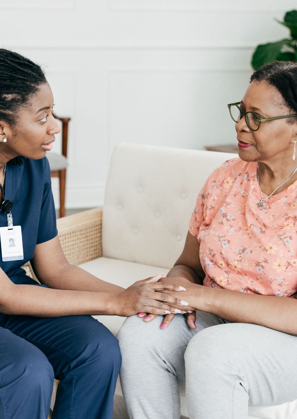 CHS Portrait Images Nurse talking to patient